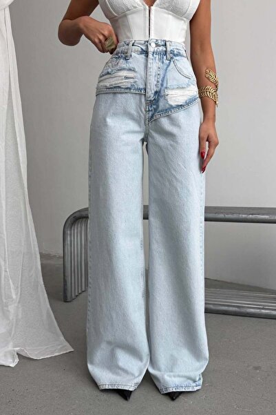 Joana Lotyn Women's Oversize Blue Jeans