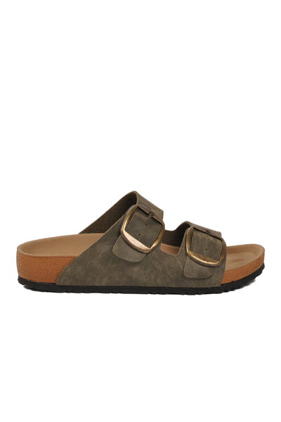 Pierre Cardin Χακί Ελαφριές Γυναικείες Παντόφλες PC-7551 Z