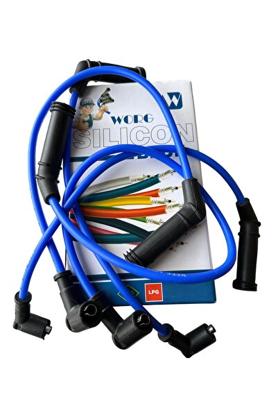 WORG BUJİ KABLOSU HYUNDAI GETZ 1.3 2003-2006 | MAVİ SİLİKON - 7 MM LPG'Lİ ARA...