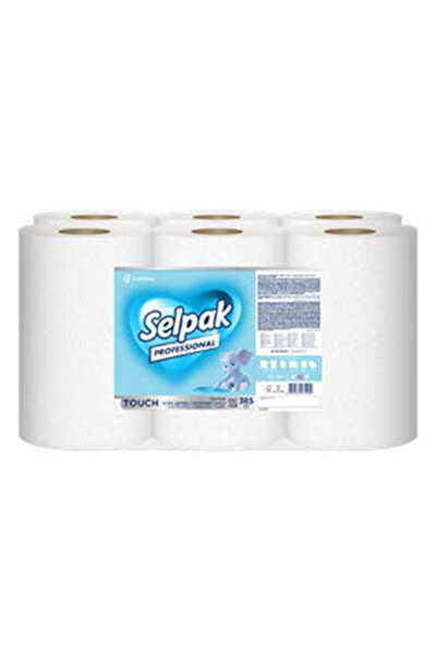 Selpak Pro Touch İçten Çekmeli Havlu Peçete - 2 Katlı - 6 Rulo