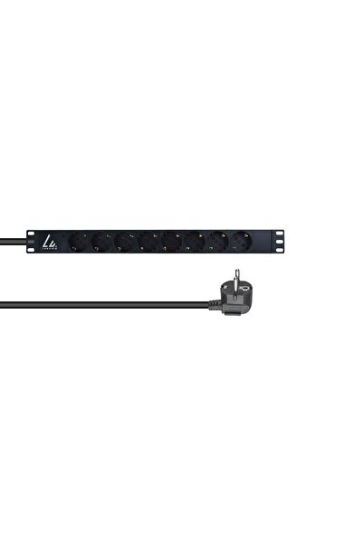 Lanview Bandă de alimentare pentru rack de 19 inch, 1U, 16A, cu 8 prize Schuk...