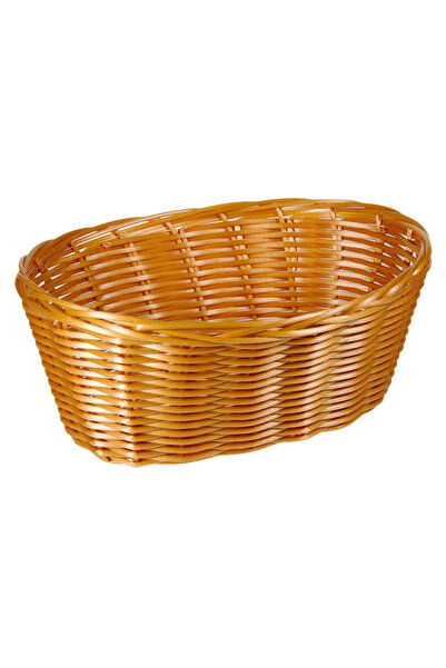 Zumzeria Beige Woven Oval Kitchen Decorative Basket 22x16.5x9cm