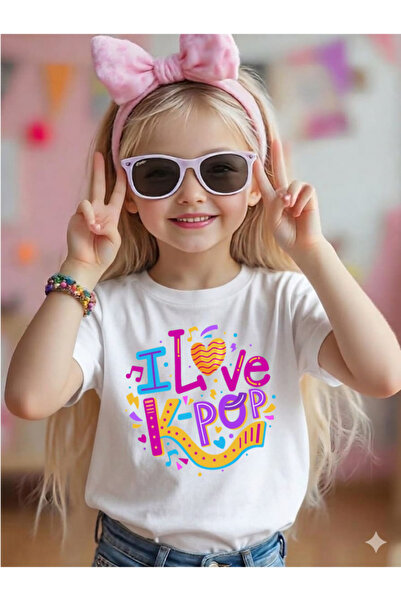 barsdepo I Love K-Pop Printed T-Shirt, Oversized Unisex T-Shirt Kids / Adults