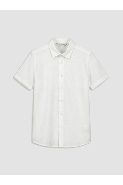 LC Waikiki Rmz Gi̇yi̇m Farkiyla Poplin Boys' Shirt