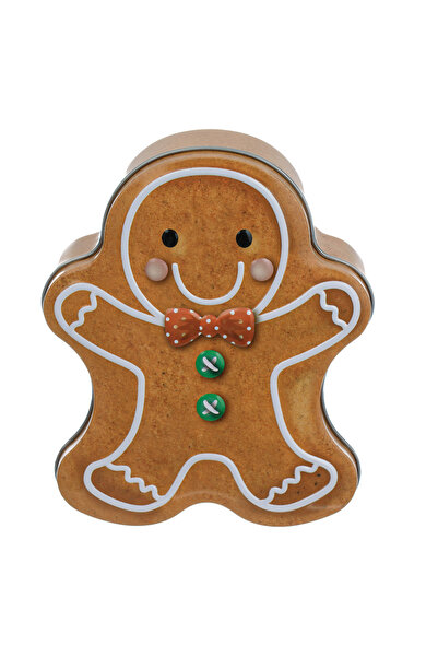 OEM Christmas Metal Box Gingerbread Man 13.5x11.5x5cm
