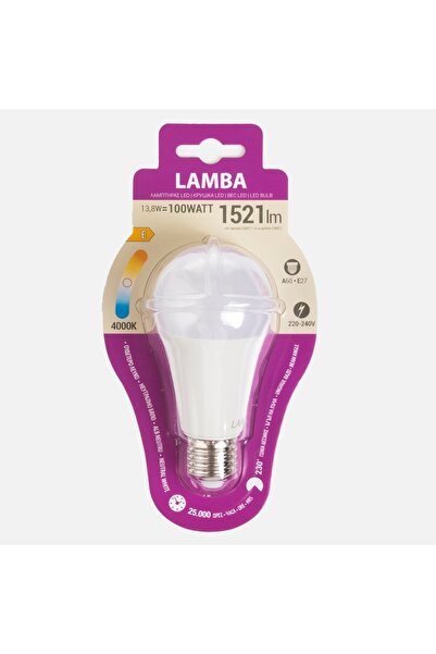 Zumzeria LED Bulb E27 15W (A65) - White Light