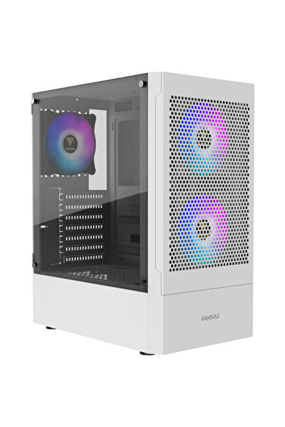 gamdias TALOS E3 MESH Mid Tower Gaming PC Case - White