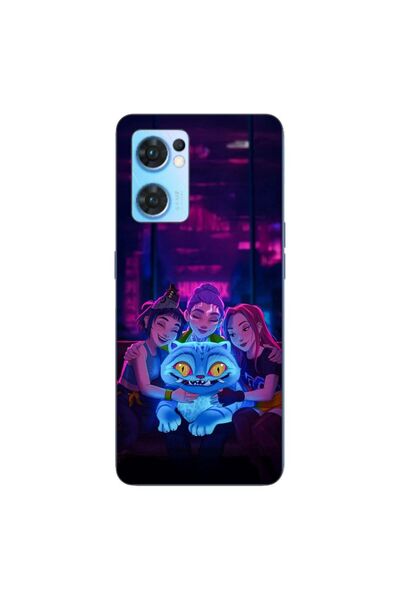 OEM Husa compatibila cu Oppo Reno7 5G Silicon Gel Tpu Model KPop Demon Hunter...