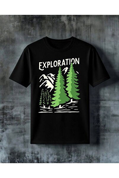 COMVİCHO Exploration Forest Printed Oversize T-Shirt