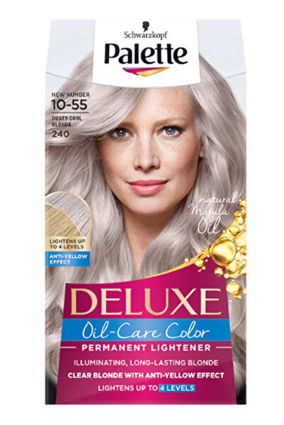Schwarzkopf Palette Deluxe 240 Cool Dusty Blonde Permanent Hair Dye - Bleach,...