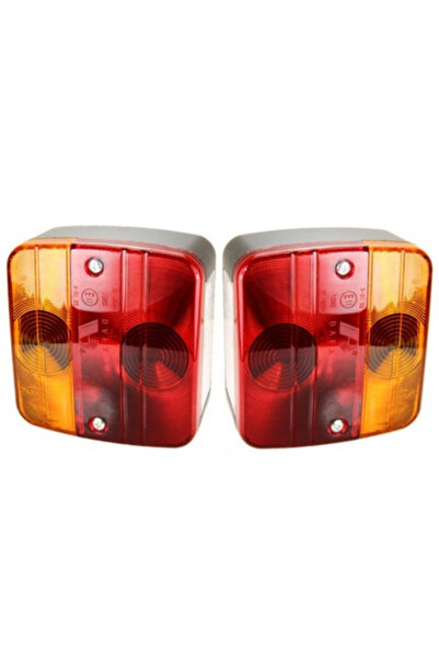 Led Light Alex Set de 2 stopuri pătrate normale cu bec pentru camion/remorcă/...
