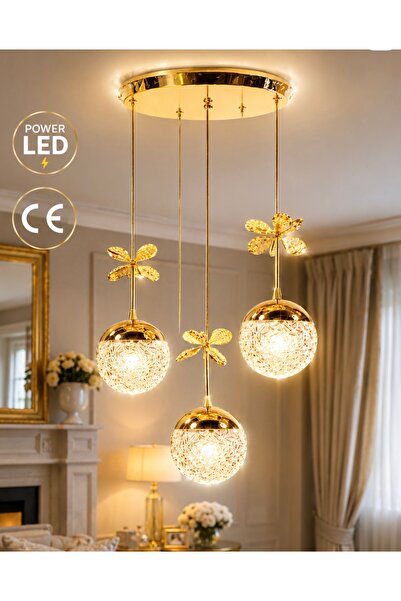 BB BROTHERS Luxury Sarkıt Avize Power Led Avize Salon Avize Kaplama Gövde 1.s...