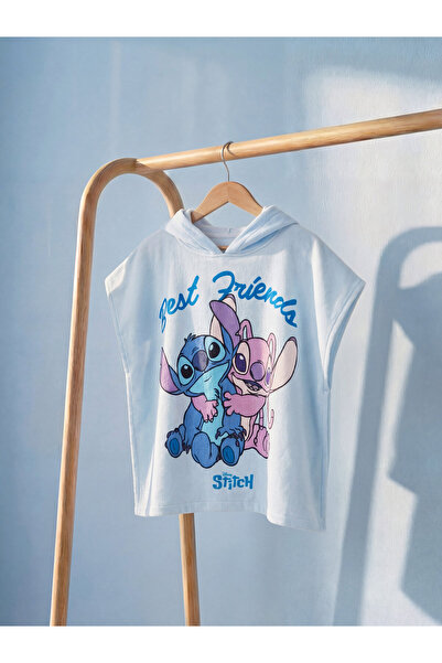 LC Waikiki Prosop tip poncho pentru băieți, imprimat cu Lilo și Stitch