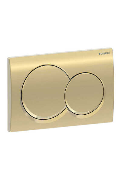 Geberit Alpha01 115.035.QE.1 Kumanda Kapağı - Çift Basmalı - Pirinç