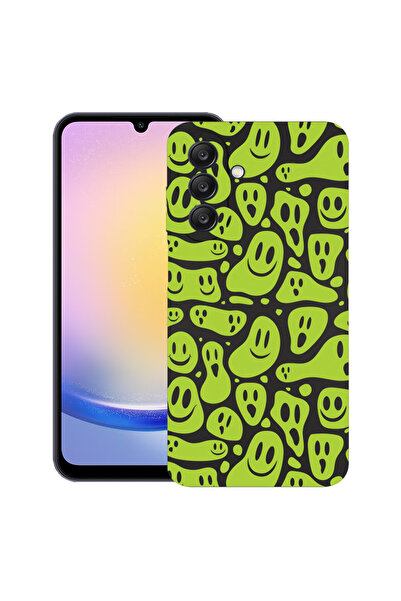 bestcase Husă TPU Ultra Subțire pentru Samsung Galaxy A57, Green Acid Smiley,...