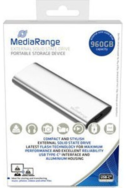 MediaRange MR1103 960GB External SSD Silver (MR1103)