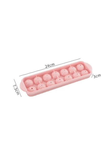 Choice 1pc Pink 3D Round Balls Ice Plastic Molds DIY Cube Tray Silicone Molds...