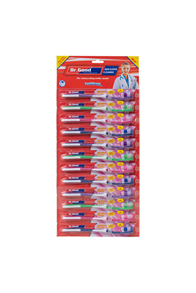 Choice 12pcs 12pcs manual toothbrush with medium fur for oral cleaning, affor...