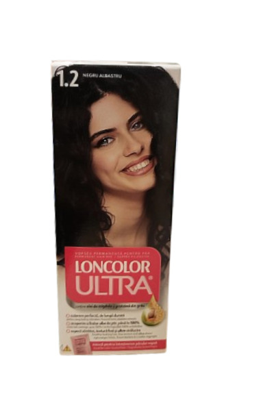 Loncolor Ultra Vopsea de par permanenta 1.2 Negru Albastru,100 ml