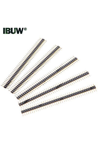 Choice 5PCS 2.54mm Pin Connector Strip Round Needle 40Pin 40P Header Strip Ma...