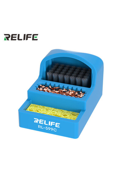 Choice منظف رؤوس اللحام RL-599C من RELIFE، 3 في 1: فرشاة فولاذية/كرة سلك نحاس...