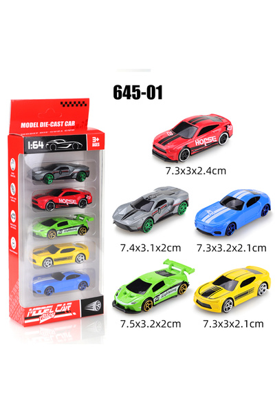 Choice4 box01 (Boxed) 1/64 scale, 5-pack pocket toy cars, die-cast metal, boy...