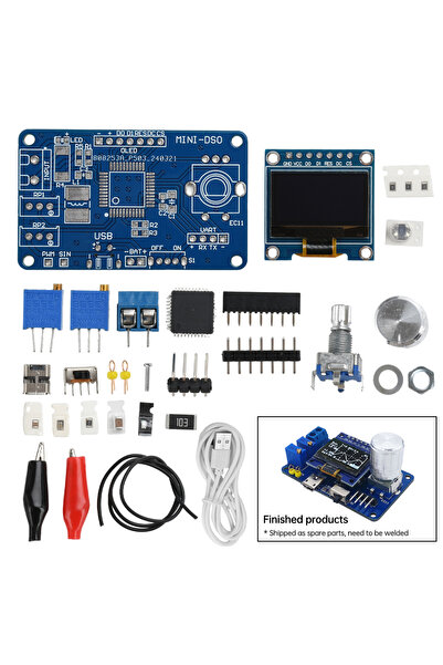 Choice Without Casing 0.96-inch DOS LCD Oscilloscope Kit DC 5V BSTC Microcont...