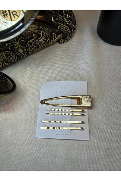 Rapunzel Accessories 5 li Gold Metal Yüksek Kalite Toka Seti