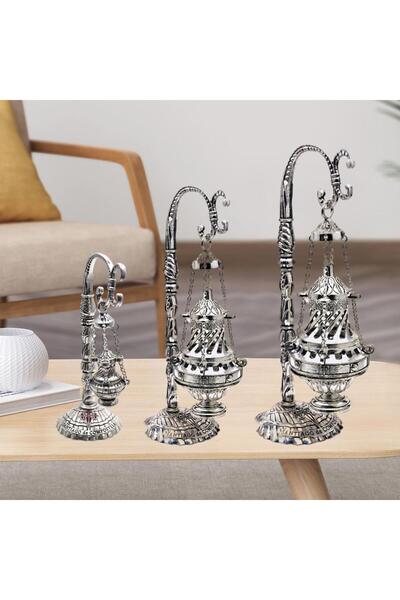 choice2 M Vintage Censer with Lid Church Censer with Chain Table Ornament