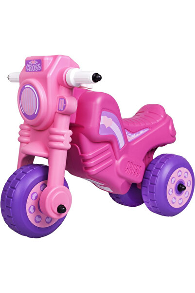 Bebelul Tricicleta fara pedale CROSS roz pentru copii tip ride-on