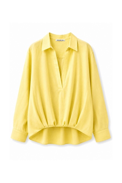 HANIQA Relaxed Cut Linen Blouse