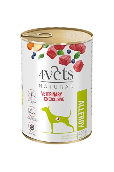 4vets Allergy Lamb Dog - hrană umedă pentru câini - 400 g