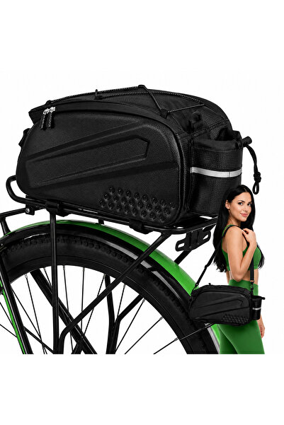 zola Bicycle luggage bag, 10L, waterproof, velcro fastening, removable should...