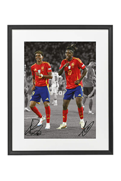 Boomah Accessories Lamine Yamal and Nico Williams Celebration - Framed Poster...
