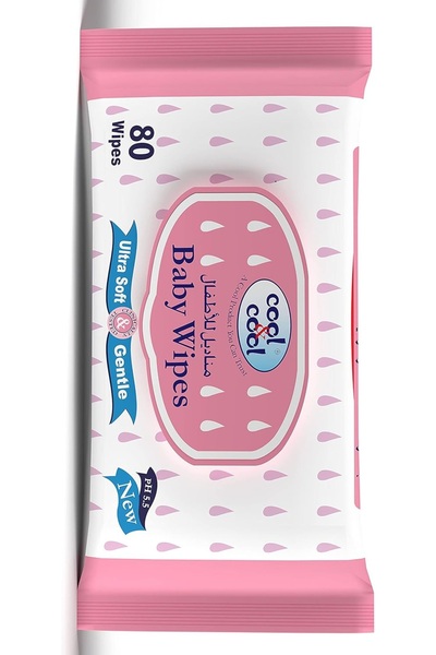 Cool & Baby Wipes 80's - Alcohol Free,Paraben Free,Vitamin E,Aloe Vera,Ultra ...