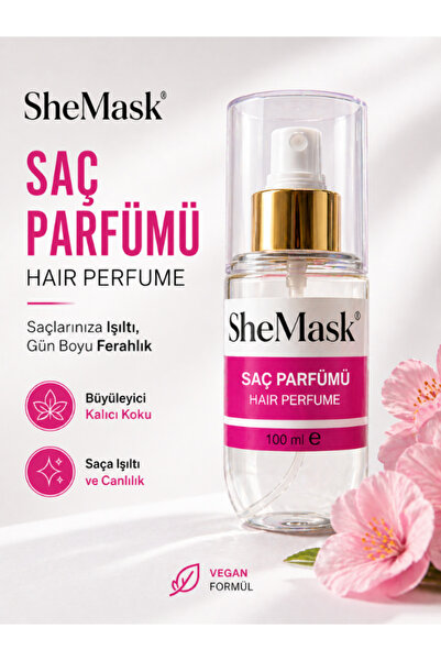 SheMask Saç Parfümü Saç Spreyi Besleyici ve Nemlendirici Saç Bakım Spreyi Par...