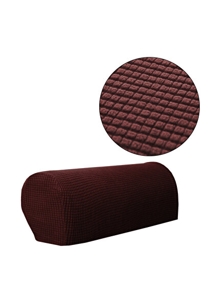 choice2 Coffee 2PCS/SET Sofa Armrest Covers Fleece Premium Armrest Covers Str...
