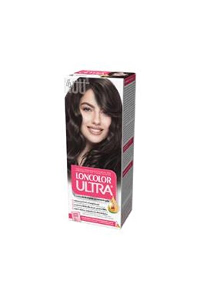 Loncolor Vopsea Permanenta pentru Par Ultra, nuanta 4 castaniu mediu