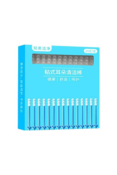 choice2 B-24pcs-L 24Pcs Stickable Sticky Ear Stick Ear Cleanser Soft Silicone...