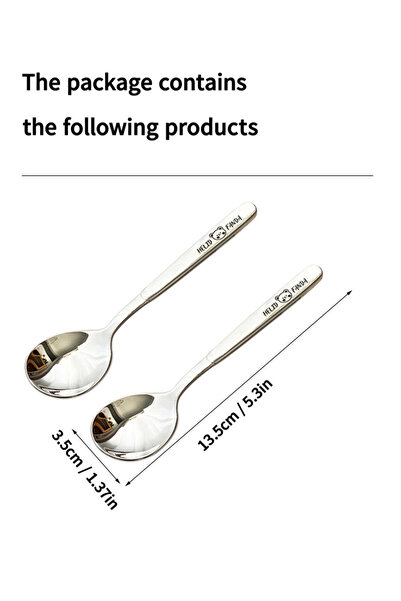 Choice4 WORTHBUY S 2PCS WORTHBUY 316 Stainless Steel Spoons For Children Home...