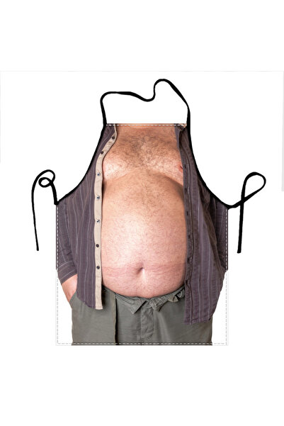 choice2 68x95cm du2 Beer Belly Printed Men's Kitchen Apron - Polyester Materi...