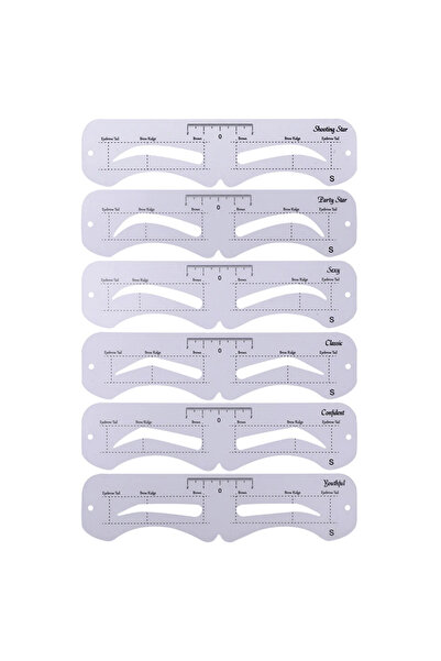Choice S The New Fixed PVC Eyebrow Shaper Template Can Be Reused With High-qu...