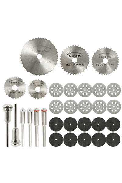 Choice 31pcs 31Pcs Mini Diamond Cutting Wheels Set HSS Circular Cutting Discs...