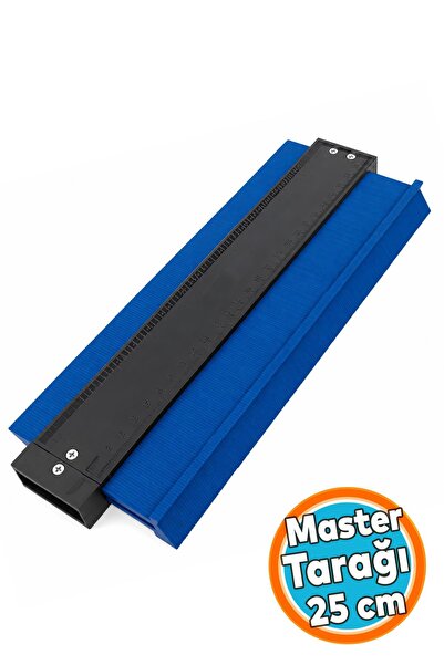 NZB Plastik Kontur Tarak Profil Şablonu 25 Cm Çift Taraflı Ölçü Kopyalama Apa...