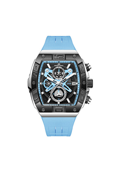 Kenneth Scott Men's Chronograph Black Dial Watch - K26102-BSLB