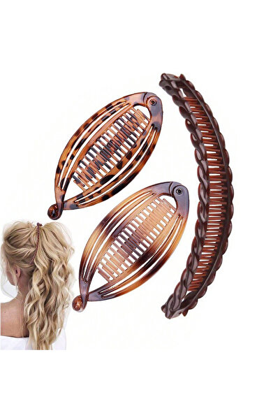 Choice1 Style 3 3Pcs/Set Fish Shape Hair Claws Clips Ponytail Holder for Wome...