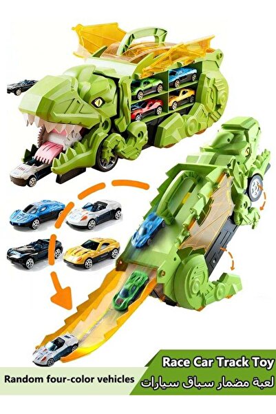 Generic 2 in 1 Dinosaur Toys,Dinosaur Truck Toys, Race Car Track Toy Truck To...