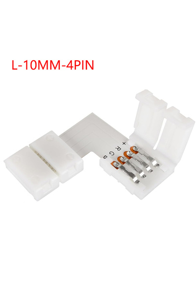 Choice42 10 Pcs 4PIN-10MM-L 2 3 4 5 6pin 8mm 10mm L Shape LED Strip Solderles...