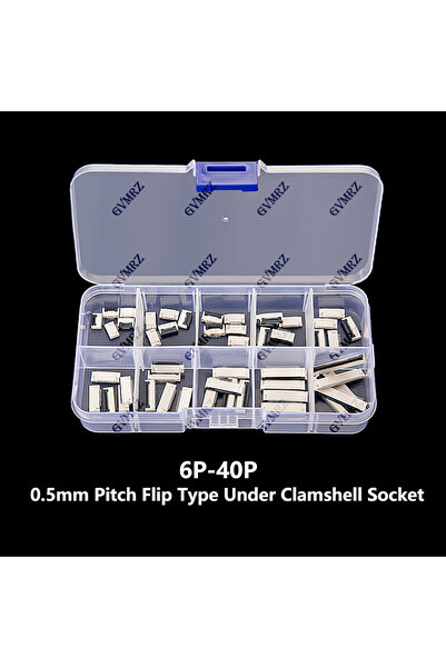 Choice 50PCS 6-40P 0.5mm Pitch Flip Type Under Clamshell Socket FPC FFC Flat ...