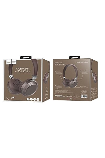 Hoco Ακουστικό κεφαλής Wireless Fanmusic W13 Καφέ